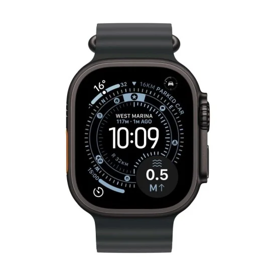 Apple Watch Ultra 3 Gps + Cellular 49Mm Black Titanium Case With Black Ocean Band